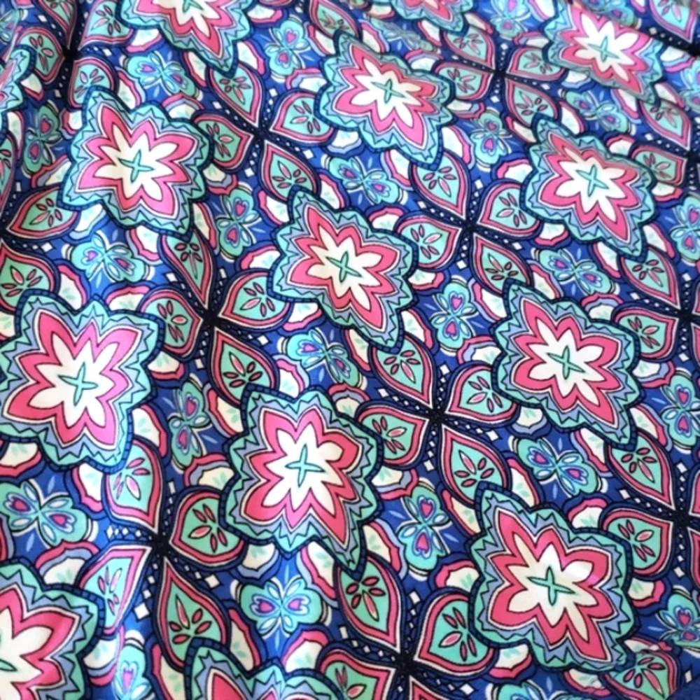 Coastal Zone By Jantzen Blue Floral Halter Swimming Top Only Women's Size L - Picture 5 of 13